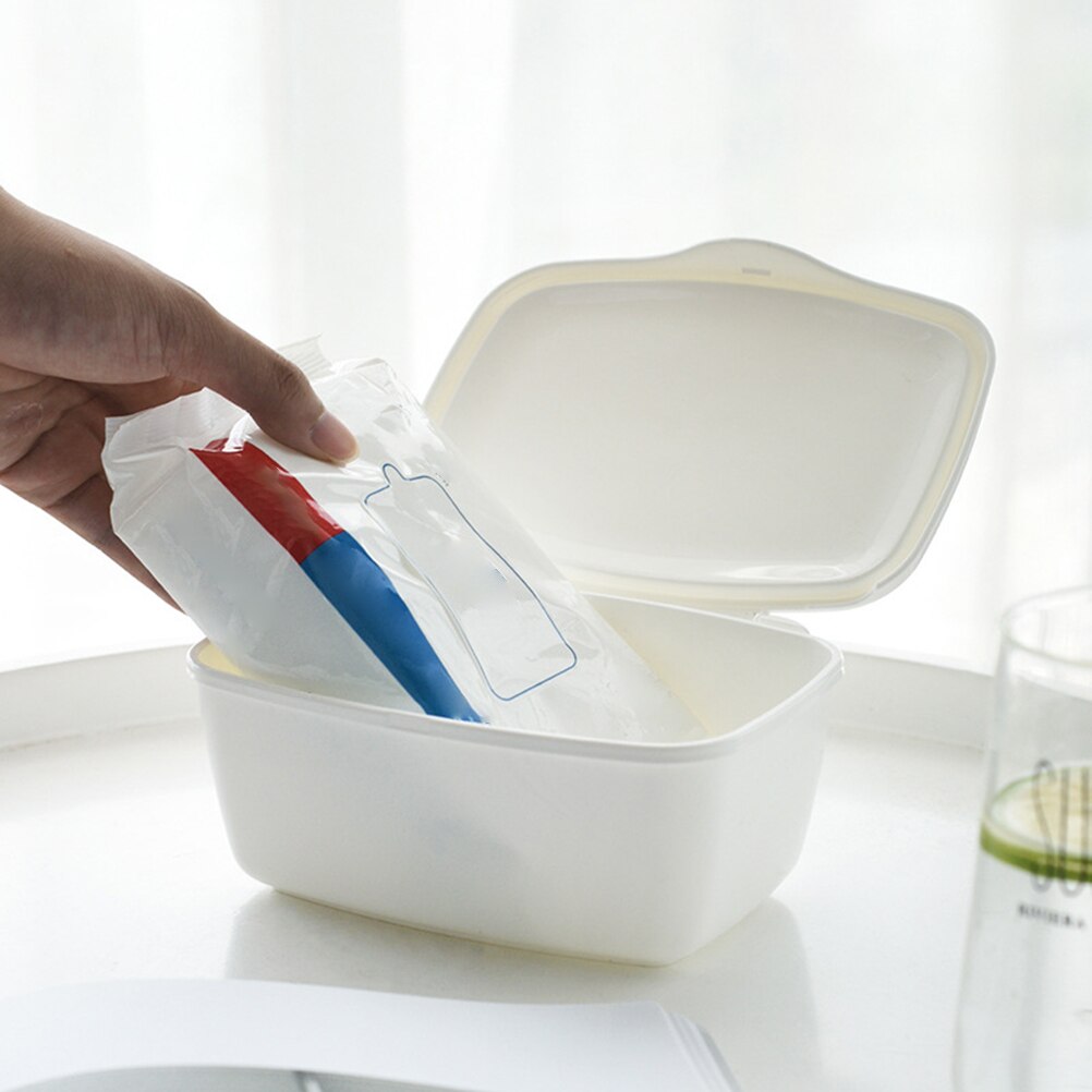 Doekjes opbergdoos babydoekjes dispenser babydoekjes etui met deksel voor auto thuis kantoor