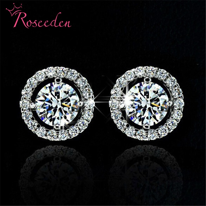 Meghan Markle Wedding earrings Jewelry CZ Rhinestone For Women round Earrings RE3183