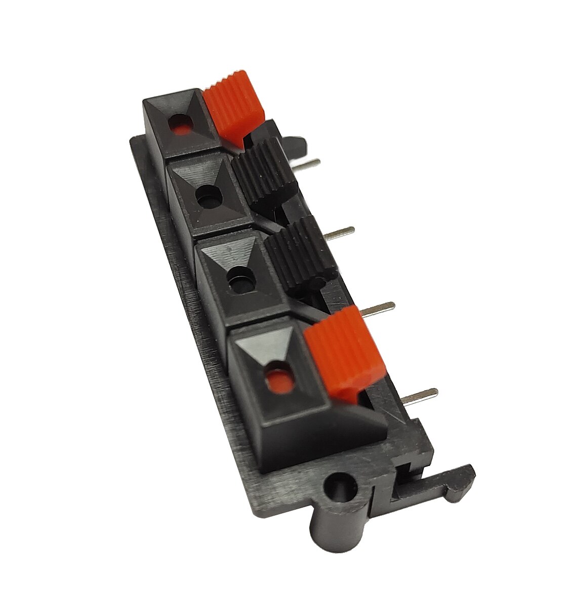 6pcs 4-Hole Speaker Terminal Socket 4-position Connector Terminal Socket Spring Loaded Terminal Test Board Clip Diy Accessories