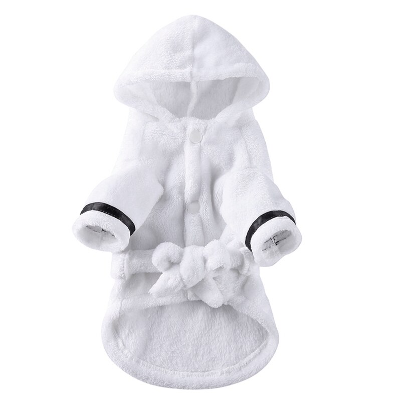 Pet Dog miękka piżama pies kot Bathrob śpiąca odzież kryty kąpiel zwierząt domowych chłonny ręcznik do suszenia ubrania dla szczeniąt psy koty strona główna: W / XL