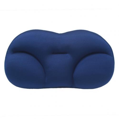 50*30*10cm-ronda nube almohada multifuncional huevo almohada Color sólido Super suave almohada para el cuello de Textiles para el hogar: Dark Blue