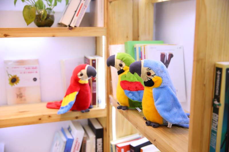 Juguete de loro eléctrico que habla para niños, juguete suave eléctrico que graba y agita las alas, de cumpleaños