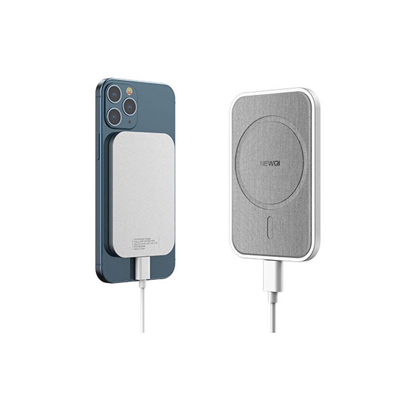 Magnetische Wireless Car Charger Mount, voor Magsafe Iphone 12 12Pro Max Halolock 15W Snel Opladen Magneet Charger Auto Telefoon Houder: Silver