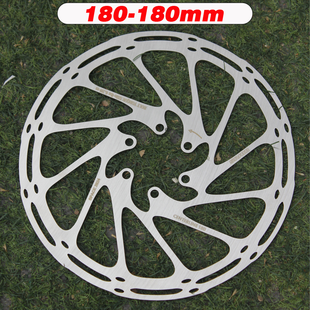 Rotor de freno de bicicleta SRAM, línea central de 140mm, 160mm, 180mm, 203mm, disco de freno hidráulico de acero inoxidable para piezas de bicicleta de carretera MTB, 2 uds.: Rojo