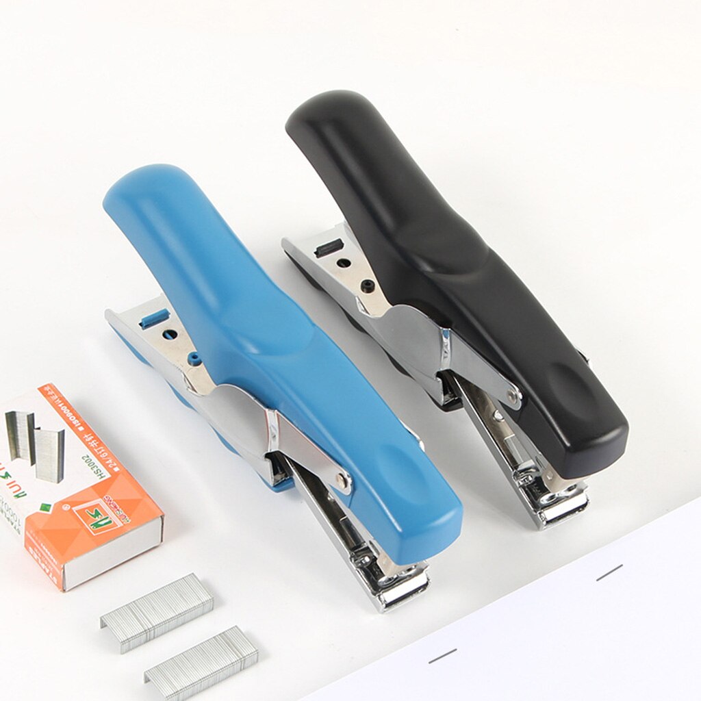 Metal Hand Held Stapler Desktop Manual Plier Stapler Labor-Saving Binding Machine School Office Supply Student Stationery