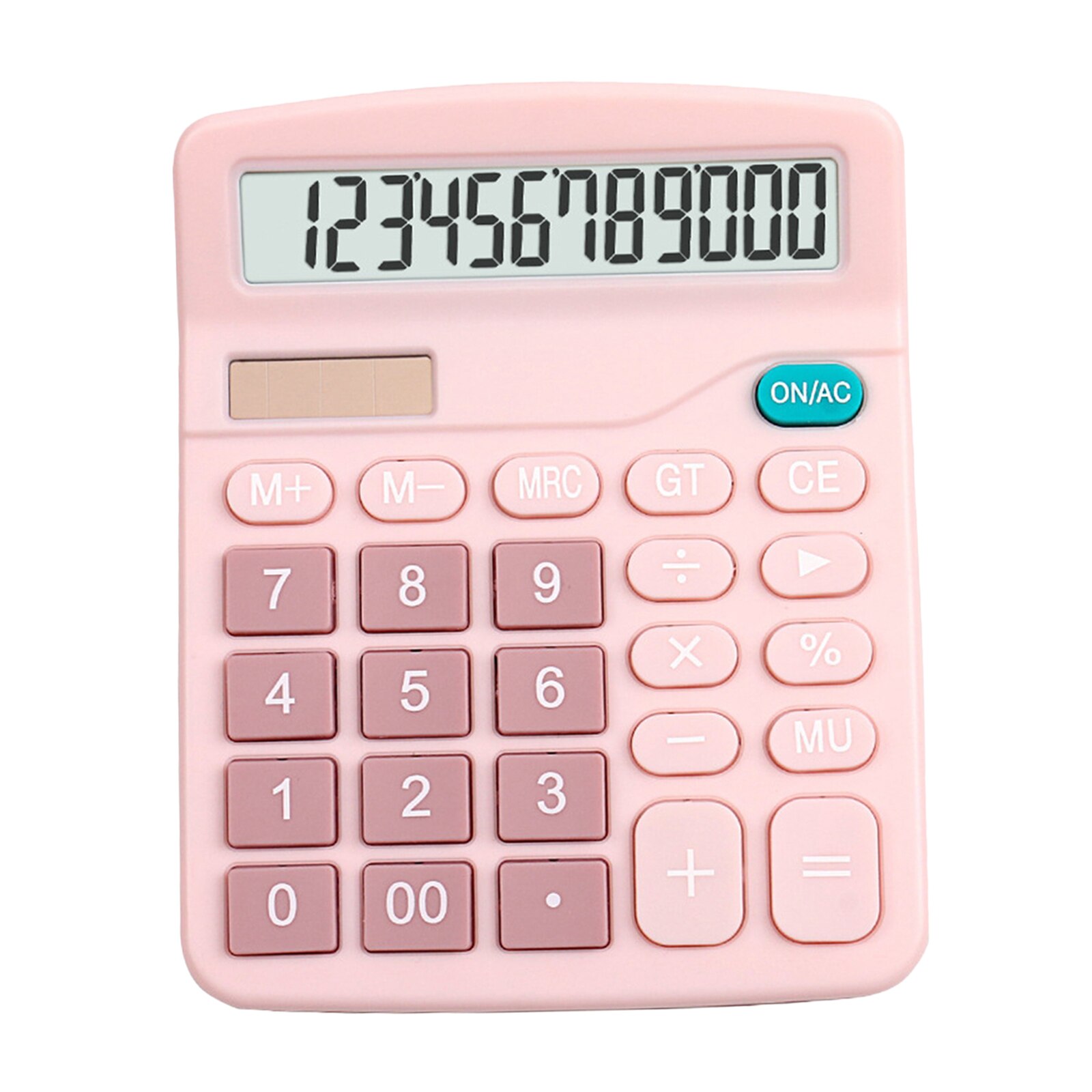 12-Digit Basic Calculator Office and Home Style Calculator Suitable for School Educational &amp; Business Financial Accounting Tools: Pink