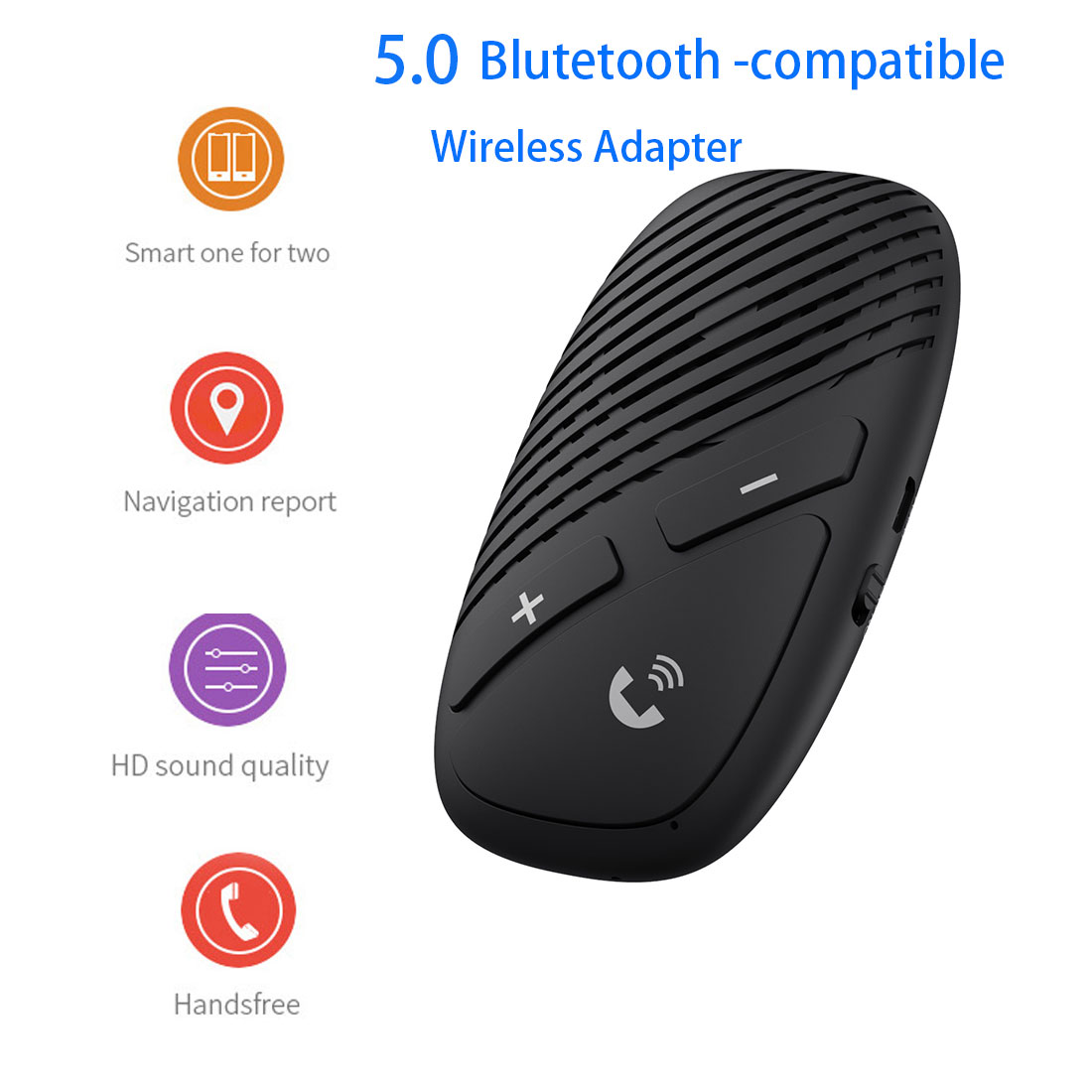 Bluetooth Compatibel 5.0 Auto Kit Ontvanger Met Mic MP3 Speler Draadloze Ontvanger Audio Adapter Handsfree Telefoongesprek Receptor