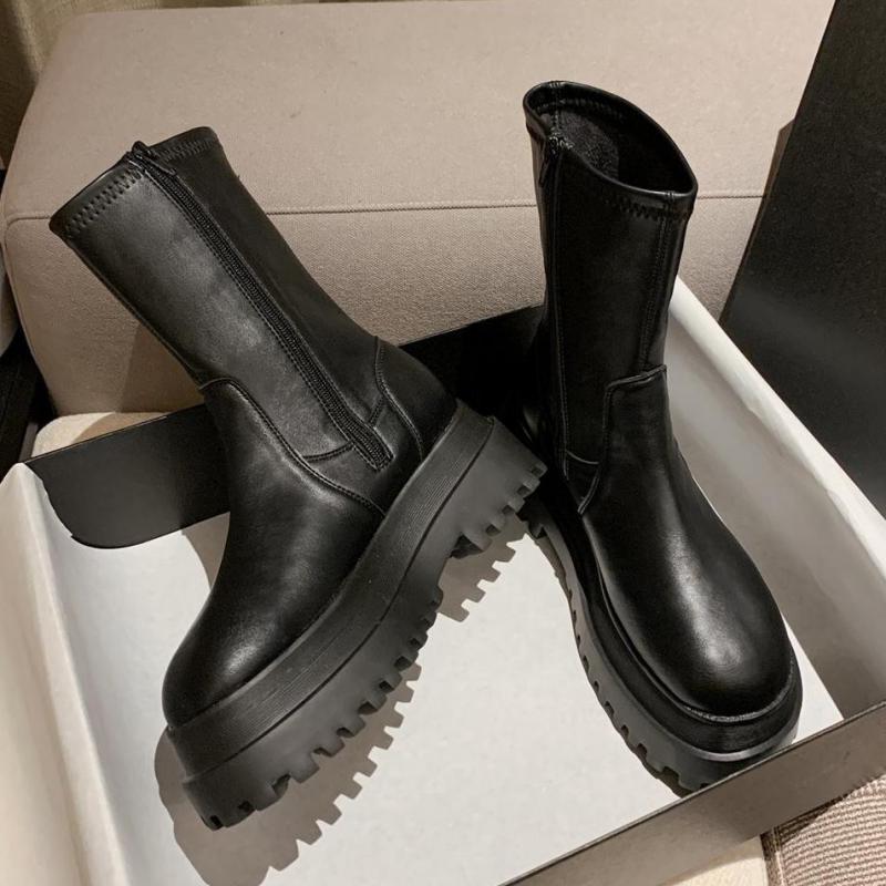 Vrouwen Laarzen Winter Hakken Lange Comfort Mujer Dij Hoge Laars Botas Mujer Rits Knie-Hoge