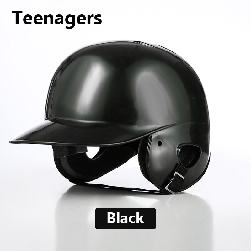 Honkbal Helm Volwassen Kinderen Kids Studenten Softbal Batting Helm Duurzaam Tiener Hoofd-Bescherming Hoed Rijden Helm: Black Teenager