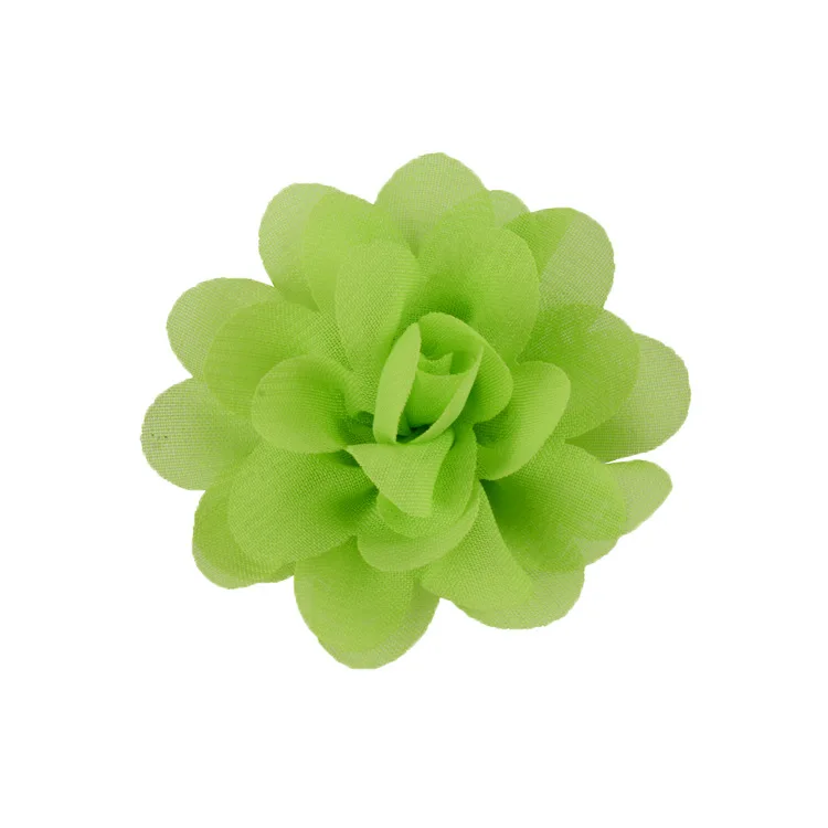 Nishine-Mini Chiffon Tecido Flores para Mulheres e Meninas, Headband, Grampos de Cabelo, Roupas DIY, Bonés, Headwear, Acessórios, 2 ", 20Pcs, Lote