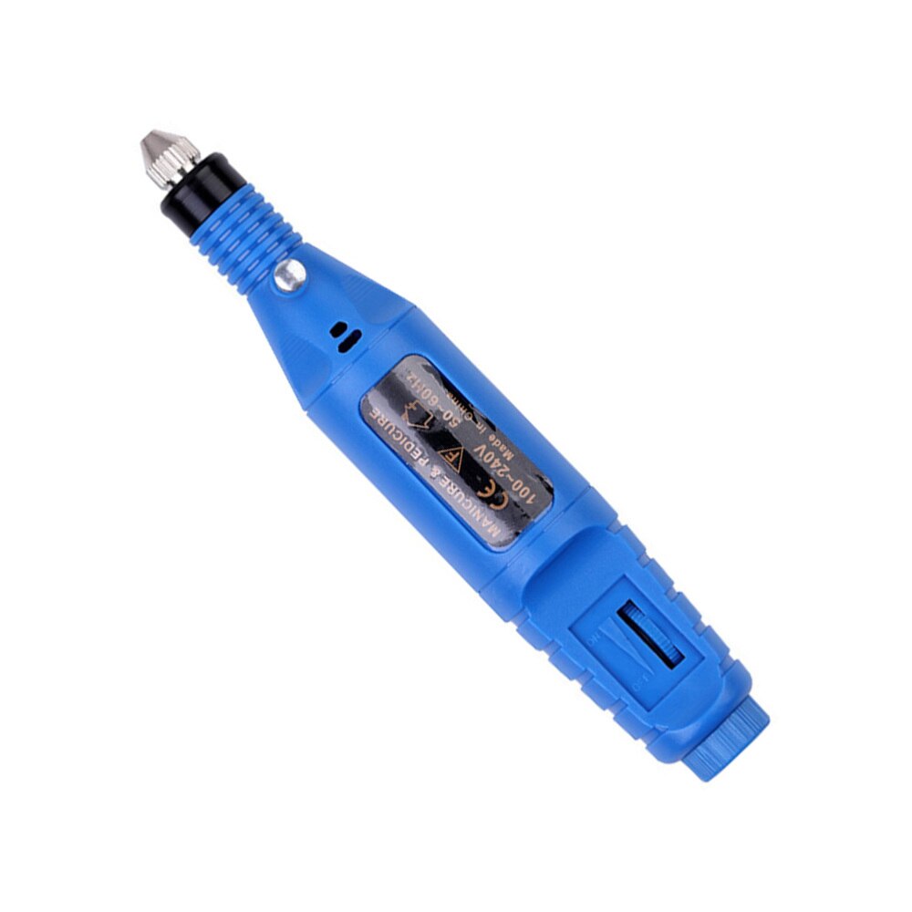 1PC USB Nail Polisher Portable Manicure Polish Pen Multi-function Nail Art Tool for Home Shop (Black): Default Title