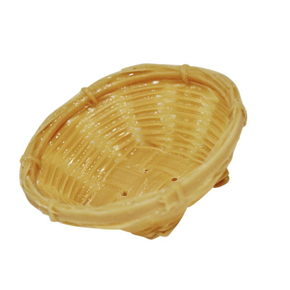 1Pc Children Resin Basket Simulation Mini Basket Home Desktop Adornment