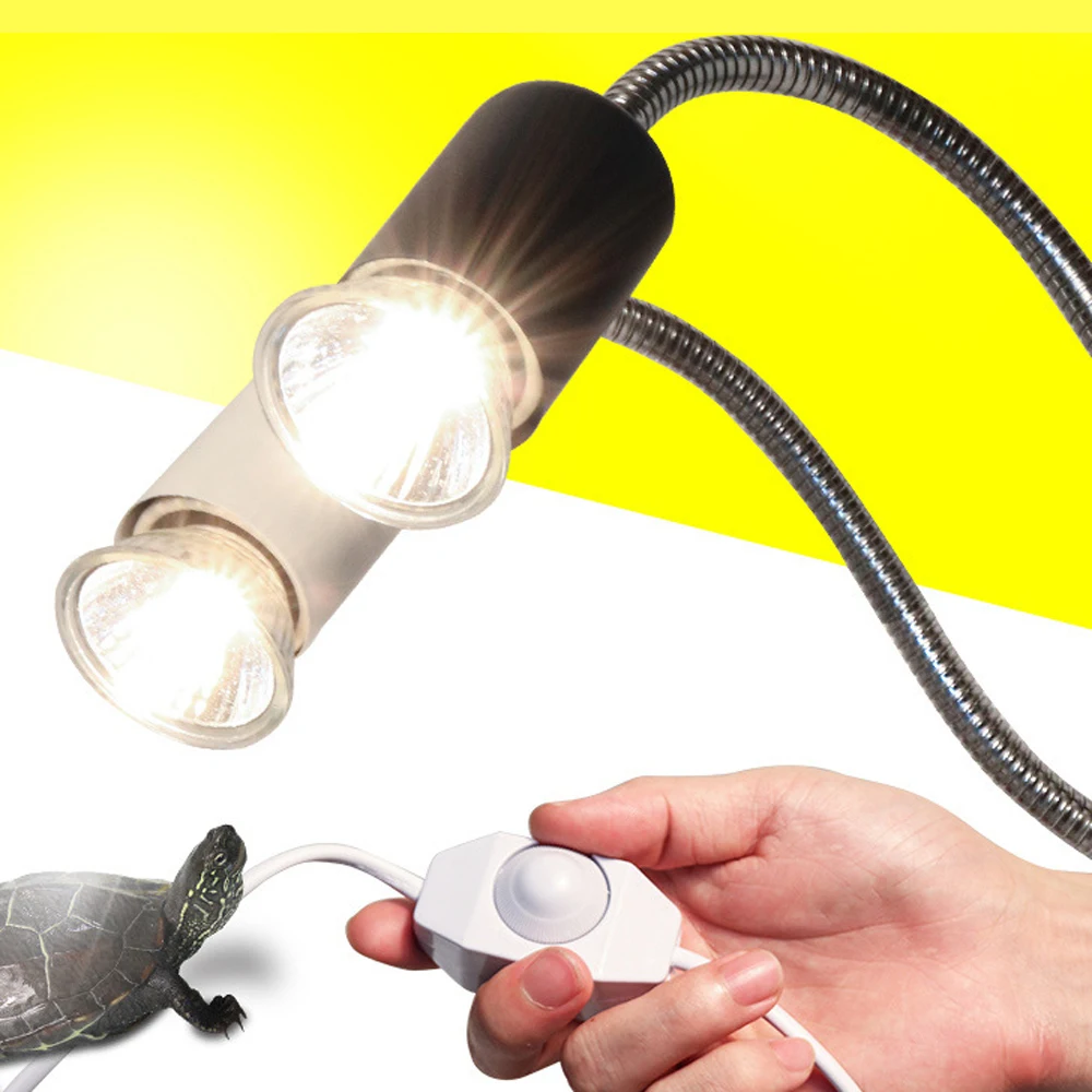 UVA + UVB 3,0 juego de lámparas para reptiles portalámparas con Clip bombilla termómetro higrómetro tortuga lagarto luz solar luz de calor para tomar el sol