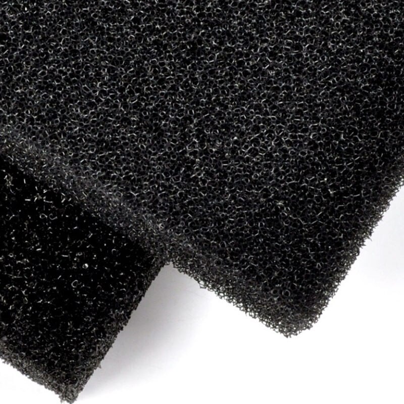 Espuma filtrante negra de 50cm x 50cm x 2cm para acuario, almohadilla de esponja bioeléctrica, Espumador de largo tiempo de uso, tanque de suministro de esponja