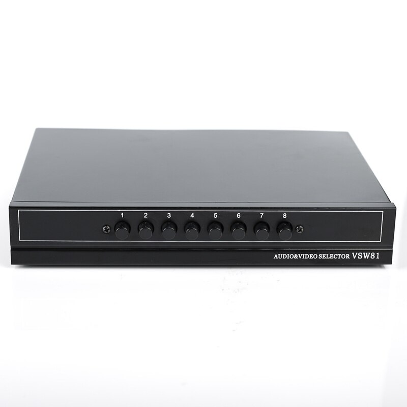 Av Switch Box 8 In 1 Out Av Audio Video Signal Composiet Rca Switcher 8 Om 1 Audio En Video switcher: Default Title