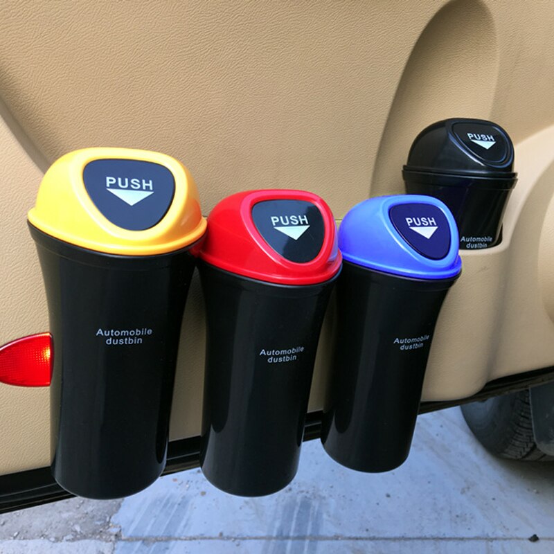 Car hanging trash cans car garbage bin built - in barrels ABS plastic material durable