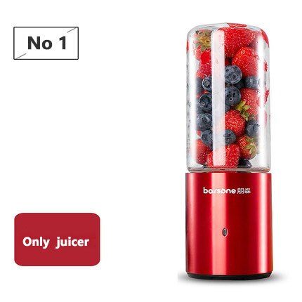 USB Blender Rechargeable Juicer Cup Portable Electric Automatic Vegetables Fruit Juice Maker Cup Juice Extractor Blender Bottle: only juicer