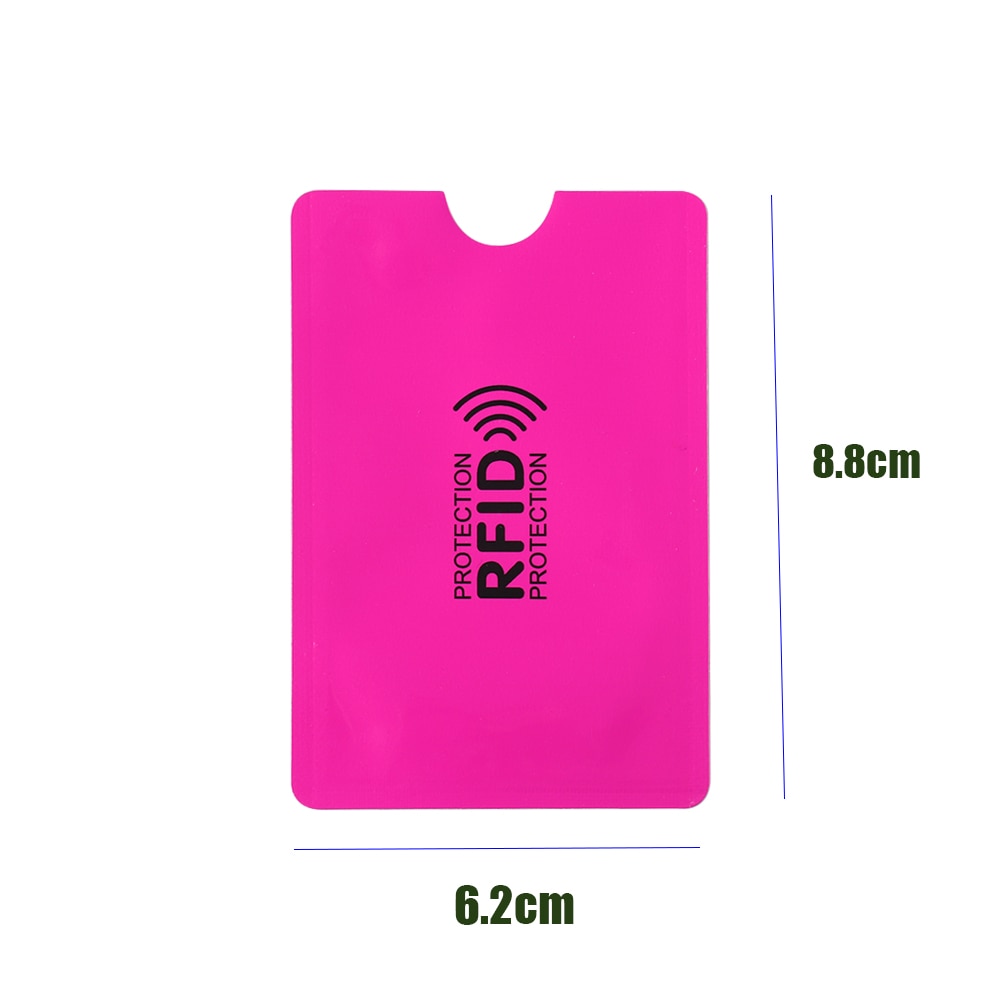 Tarjetero inteligente de aluminio con bloqueo Rfid, funda protectora antirrobo de Metal, 10 Uds.