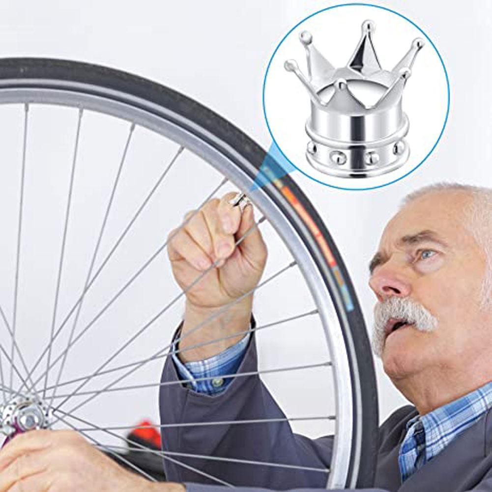 1 stücke Fahrrad Auto Lkw Reifen Kappe Krone Geändert Reifen Dekoration Werkzeuge Für Fahrrad Ventil Abdeckung Für Reifen