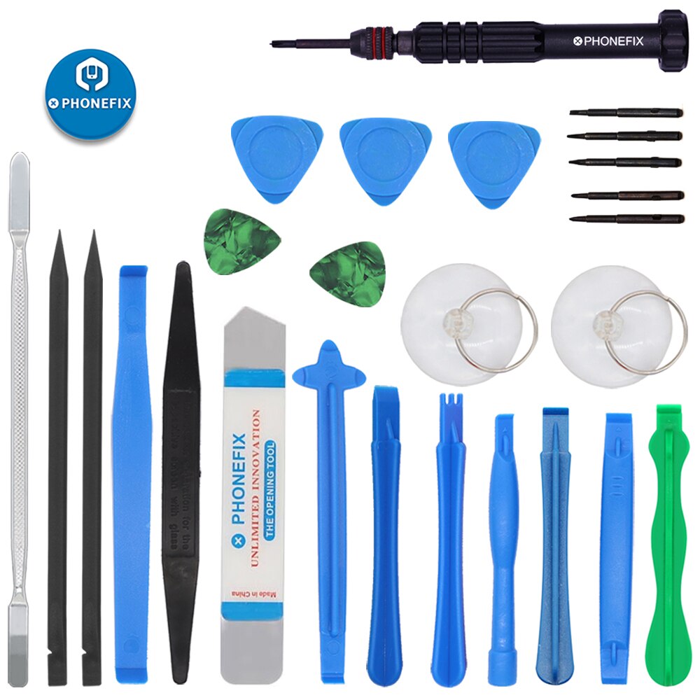 21 In 1 Mobiele Telefoon Reparatie Tools Kit Precisie Schroevendraaier Spudger Pry Opening Gereedschap Multifunctionele Voor Iphone X 8 Hand gereedschap Set: Default Title