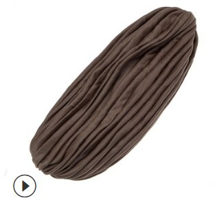 retro ensfarget tonet lue dame yoga sport hårbånd hijab varmt sjal dame foulard femme pannebånd hår bufanda mujer sjal: 3