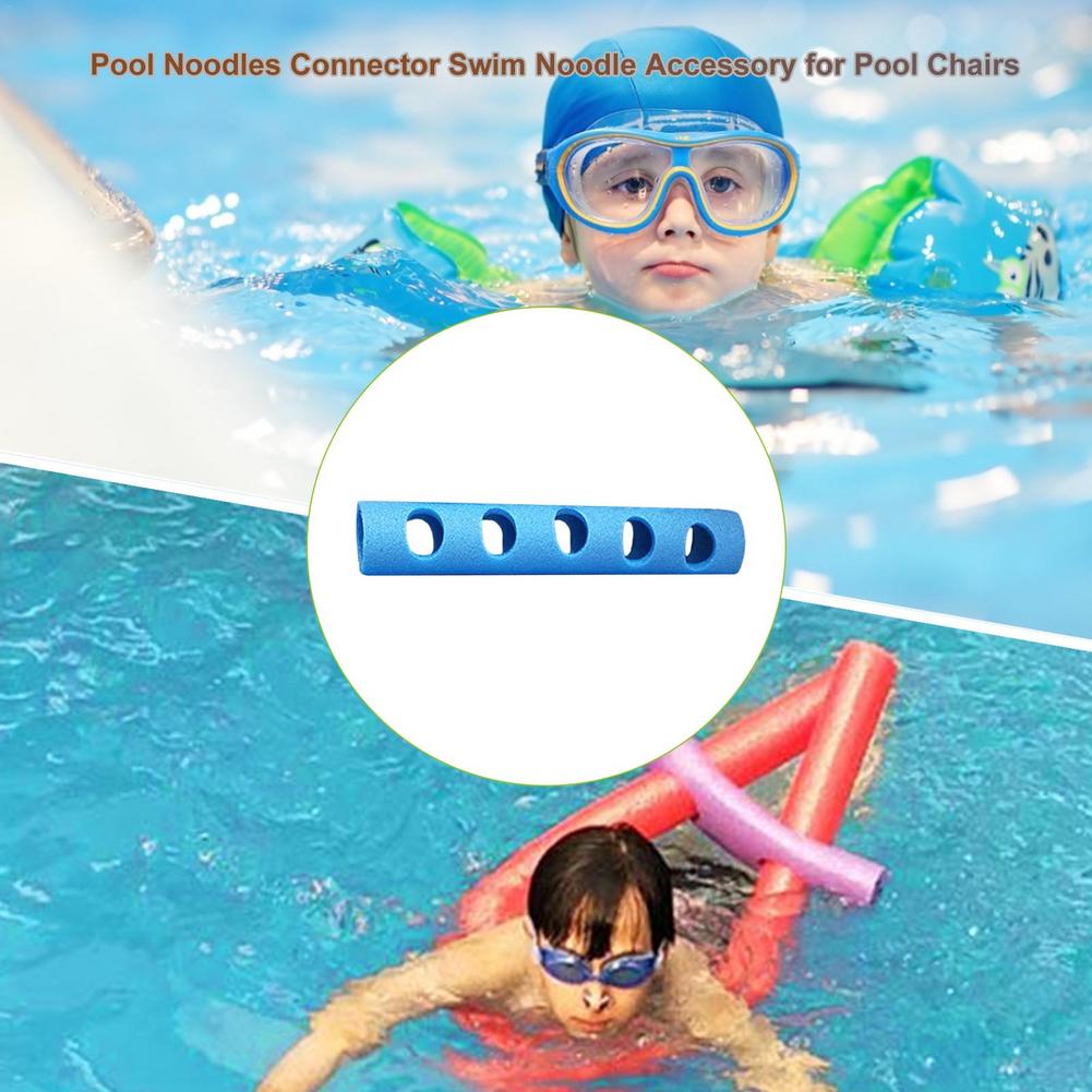 3pcs Pool Noodles Connector Training Aids Holed Woggle Noodle Connector Swim Pool Accessories For Chairs DIY Building Assemble