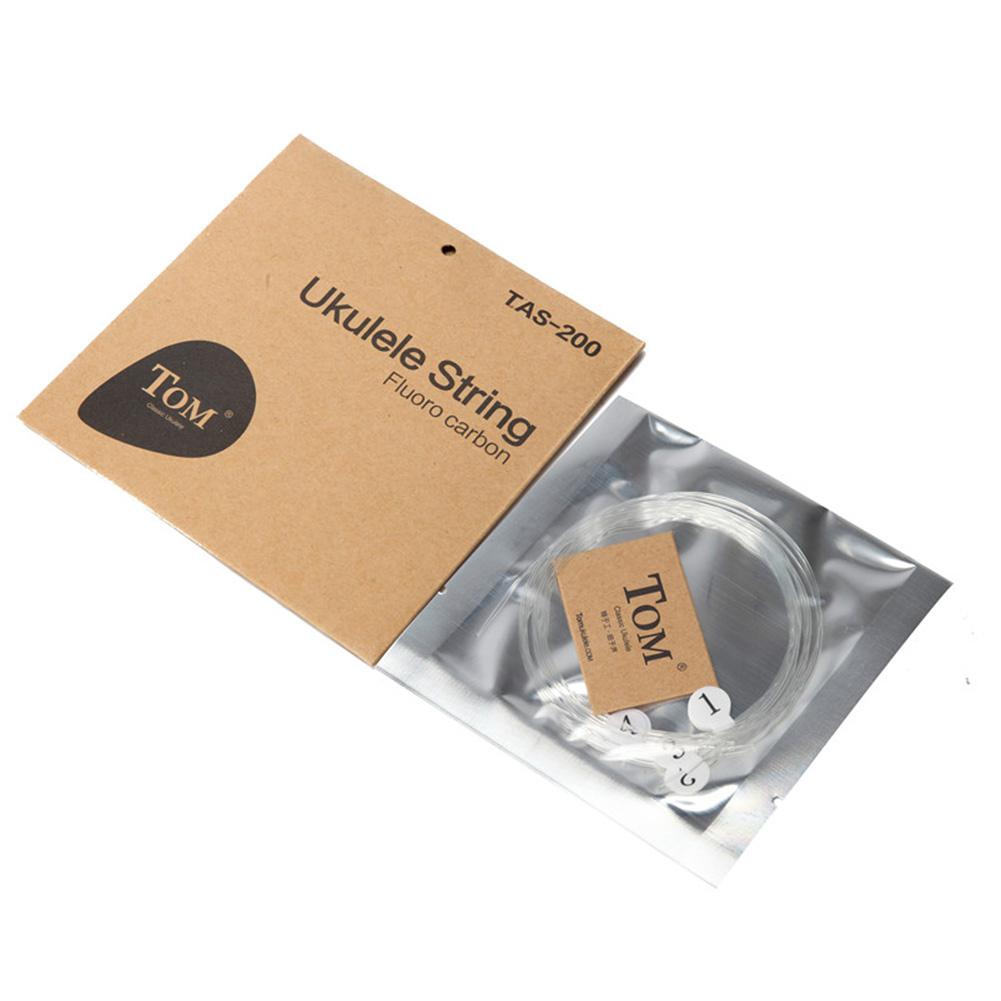 4Pcs Polymer Strings Ukulele Strings Transparante Carbon Akkoord Ukulele Snaren Muziekinstrument Vervanging Deel Accessoires