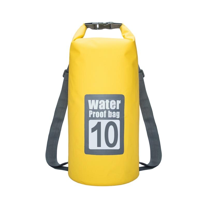 5L/10L/15L/Wasserdichte Taschen Trockenen Tasche PVC Wasserdichte Rucksack Sport Tasche Rafting Schwimmen Rucksäcke Undurchlässig Trockenen tasche # ED: 10L Yellow