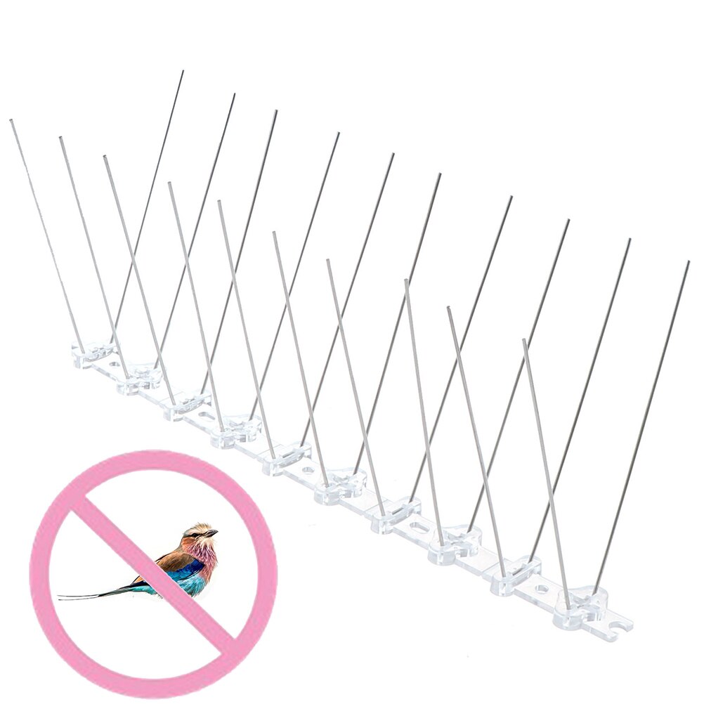 Stainless Steel Bird Repellent Spikes Eco-friendly Anti Pigeon Nail Bird Deterrent Tool For Balconies Roofs Rafters Parking lots