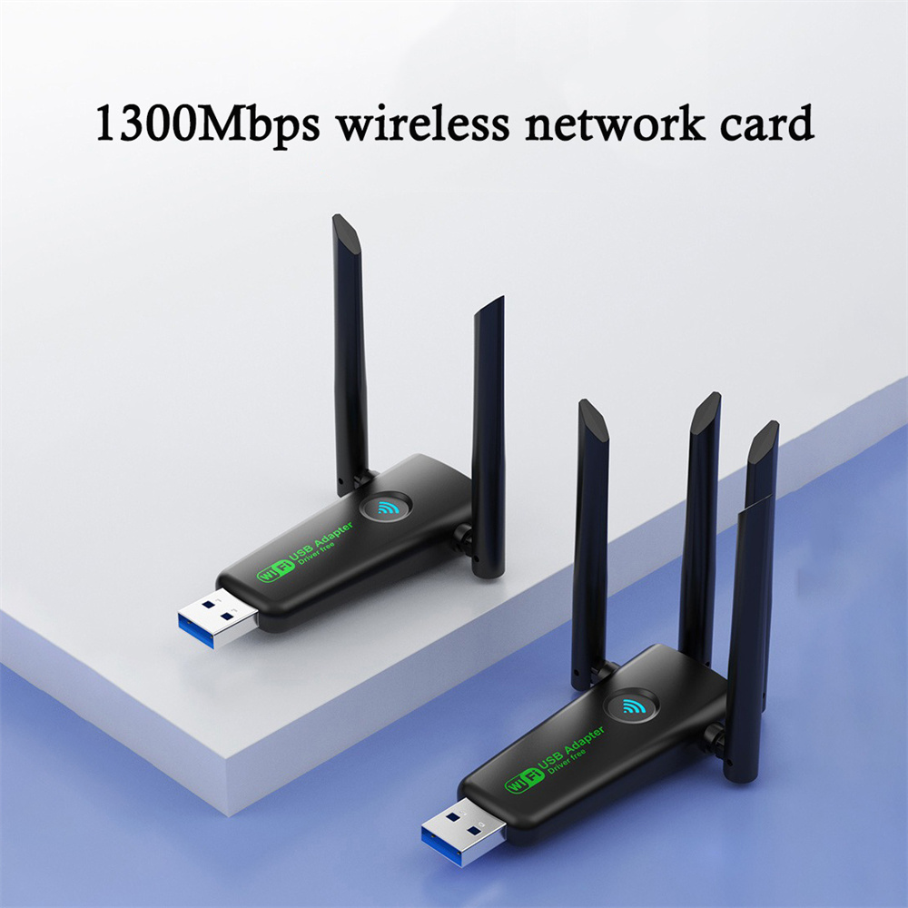 1200Mbps USB Wifi Adapter Dual Band 2.4GHz 5GHz WiFi Dongle With 4 Antenna PC Mini Computer Wireless Network Card Receiver