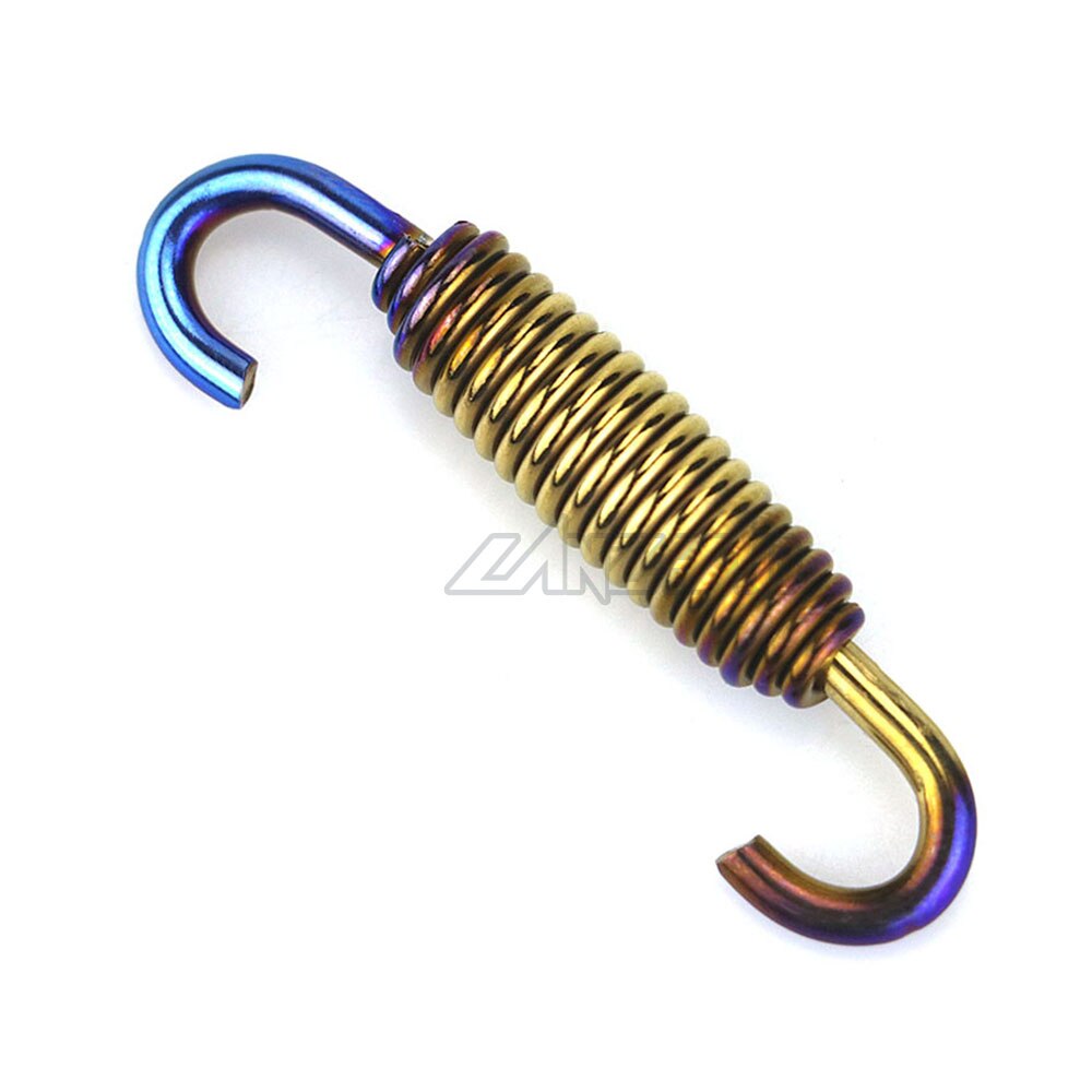 Resortes de tubo medio de escape para motocicleta, accesorio de acero inoxidable colorido, oro azulado, para AKRAPOVIC ARROW YOSHIMURA SC PROJECT, 60mm, 2 uds.