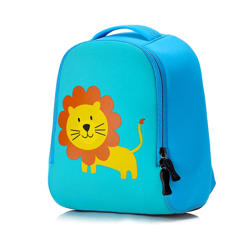 OKKID Baby mädchen Kindergarten Rucksack nette rosa kaninchen Rucksack freundlicher schule taschen für mädchen Baby junge kleine schule Rucksack: Blau Löwe