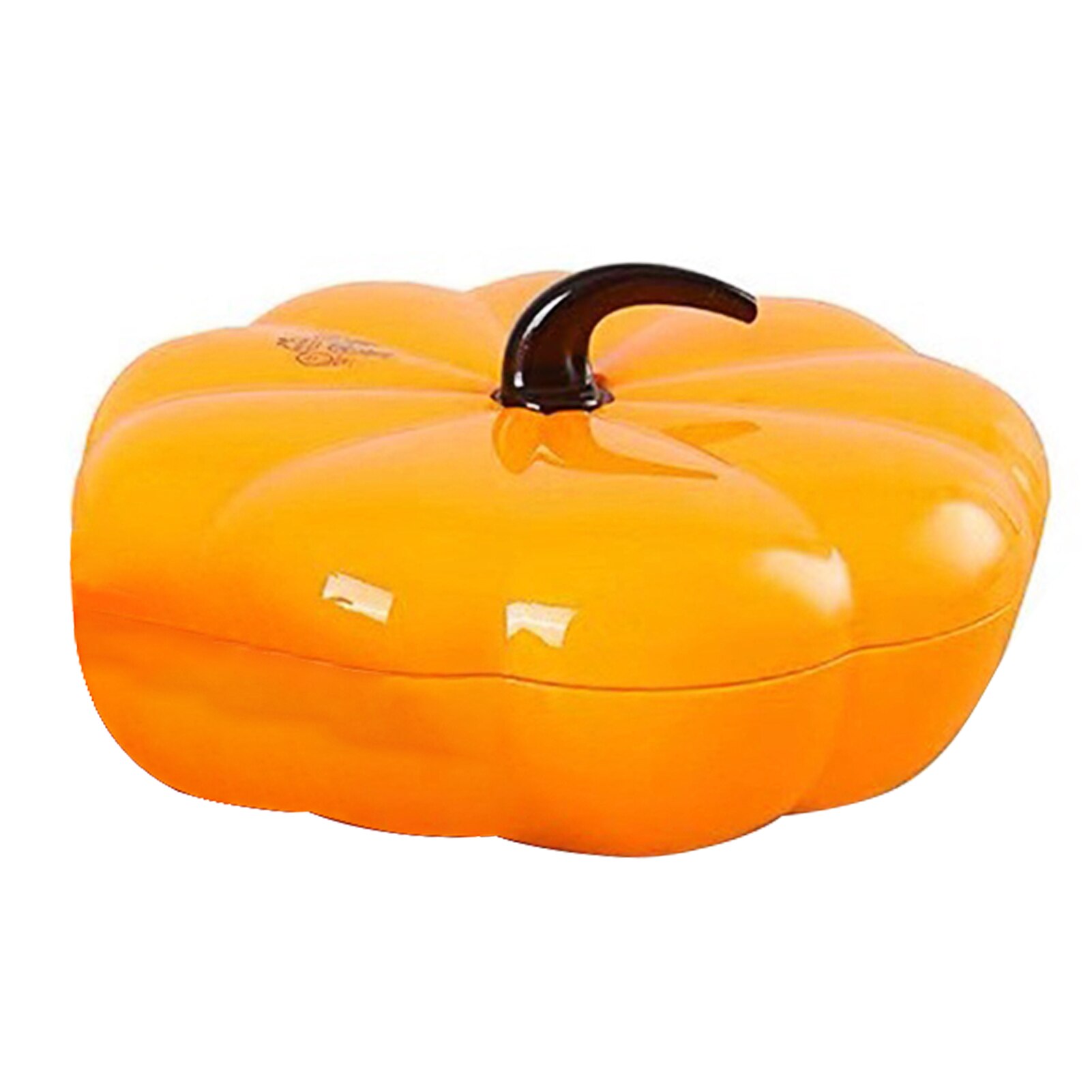 Pumpkin Shape Candy Box Snacks Partition Manager With Lid Wedding Living Room Large Capacity Party Cute Storage Tray Sealed