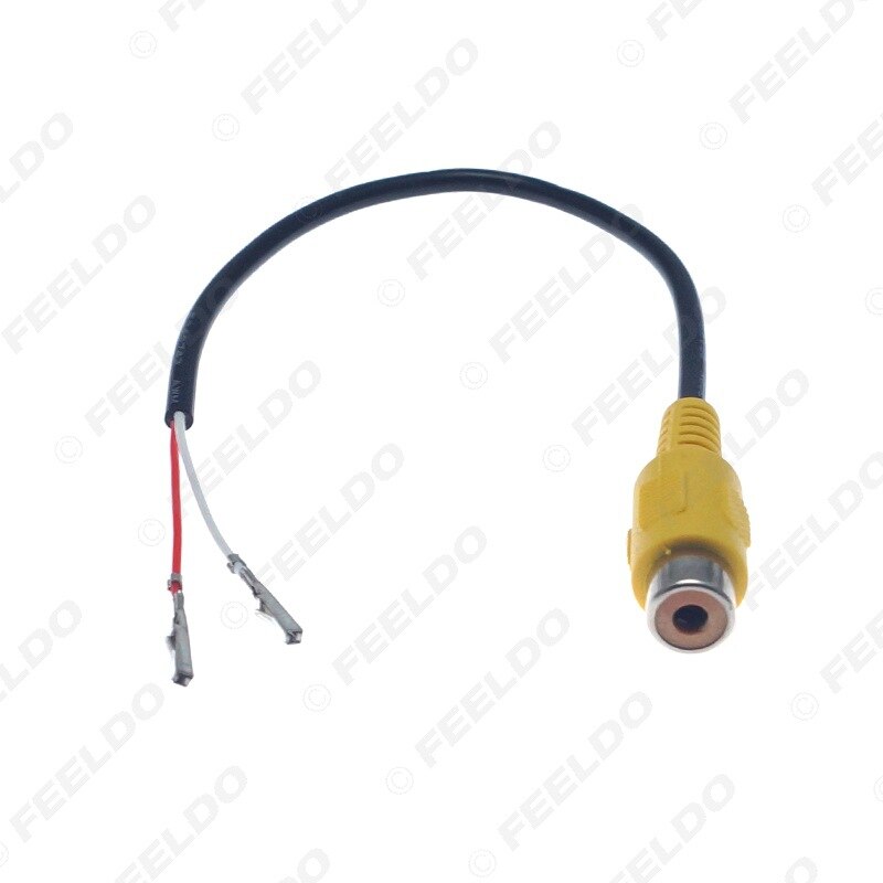 20cm Car RCA Video Conversion Line Car Mounted RCA-to-2pin Pin Video RCA Connecting Line Adapter Cable