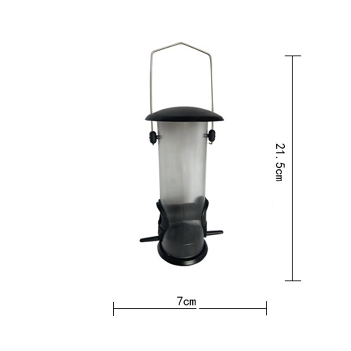 Large Capacity Transparent Bird Feeder, Outdoor Hanging Feeding Coop for Pigeon, Pecker, Sparrow, Aves