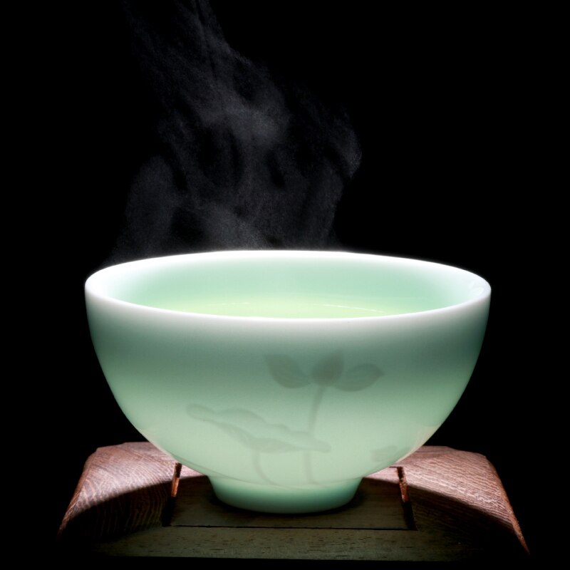 6 pezzi Longquan Celadon Set da tè in ceramica kung-fu accessori ombra verde famiglia Master Mug tazza personale porcellana stoviglie: C 6PCS SET
