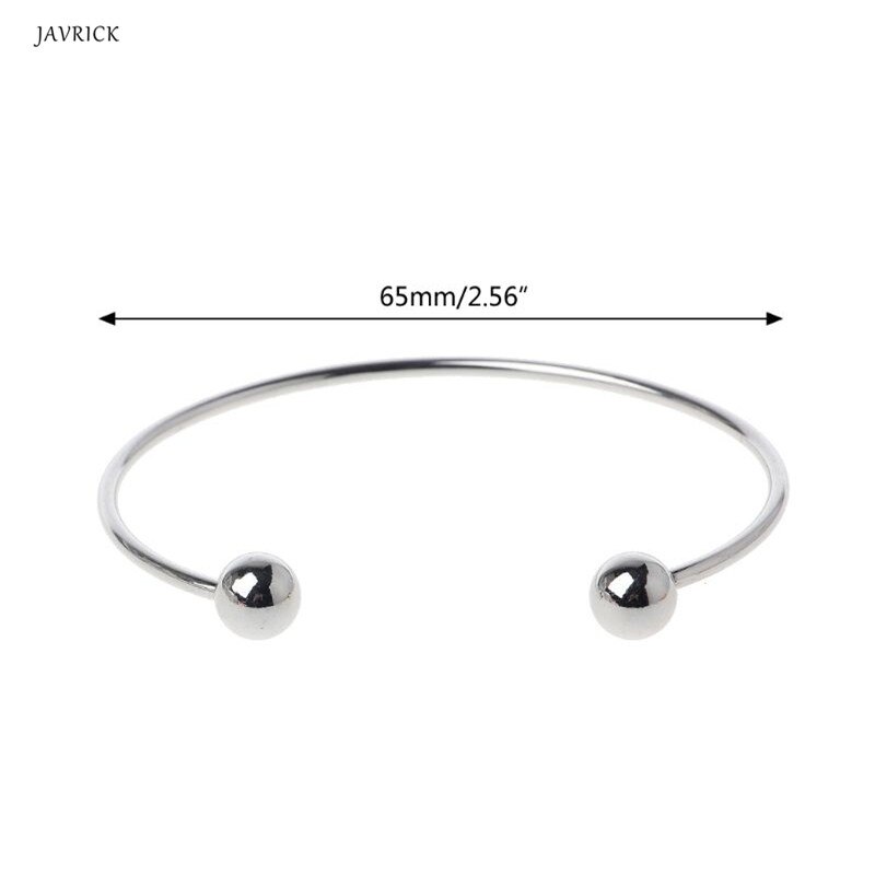 lässig Schmuck Armbinde Ball Schließung Einstellbar Draht leer Armbinde Erweiterbar Armreif DIY Schmuck Machen Accssories
