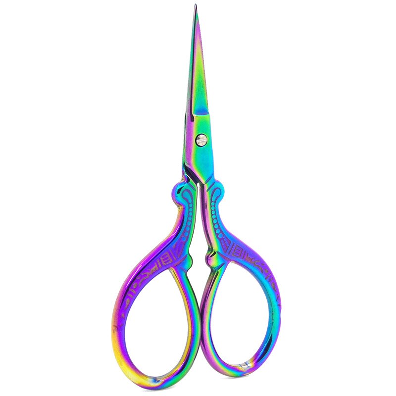 Sharp Stainless Steel Scissors Printing Pink Mini DIY Craft Scissors Fabric Cutting Sewing Scissors Office Supplies
