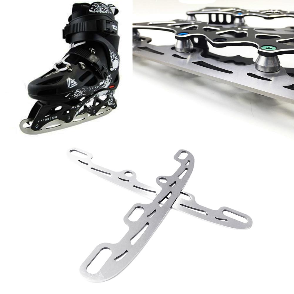 1 Pair Roller Skates Ice Blade Stainless Steel Ice Replaceable Ice Skates Full Set Skating Accessories Roller Skates Blade