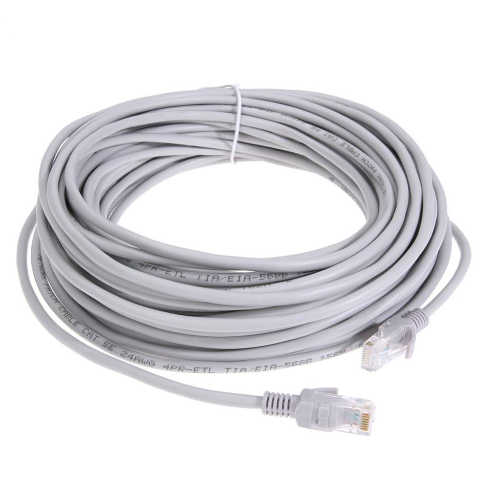 15/20/25/30m High Speed RJ45 Ethernet Cable Network LAN Cord Wire Router Computer Flat Cat5 Network Connector Extension Lines