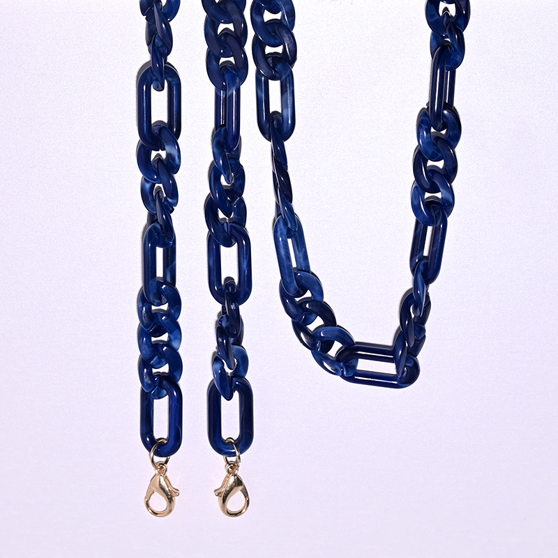 Nieuw acryl lenzenvloeistof ketting lanyard trendy zonnebril leesbril ketting bril accessoires MAAN GIRL: GRIJS