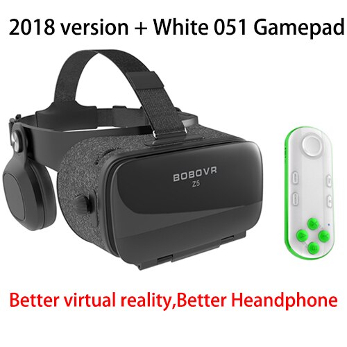 Bobovr  z4 update bobo vr  z5 120 fov 3d karton helm virtual reality brille headset stereo für 4.7-6.2 'mobiltelefon: 2018 z5 051 weiß