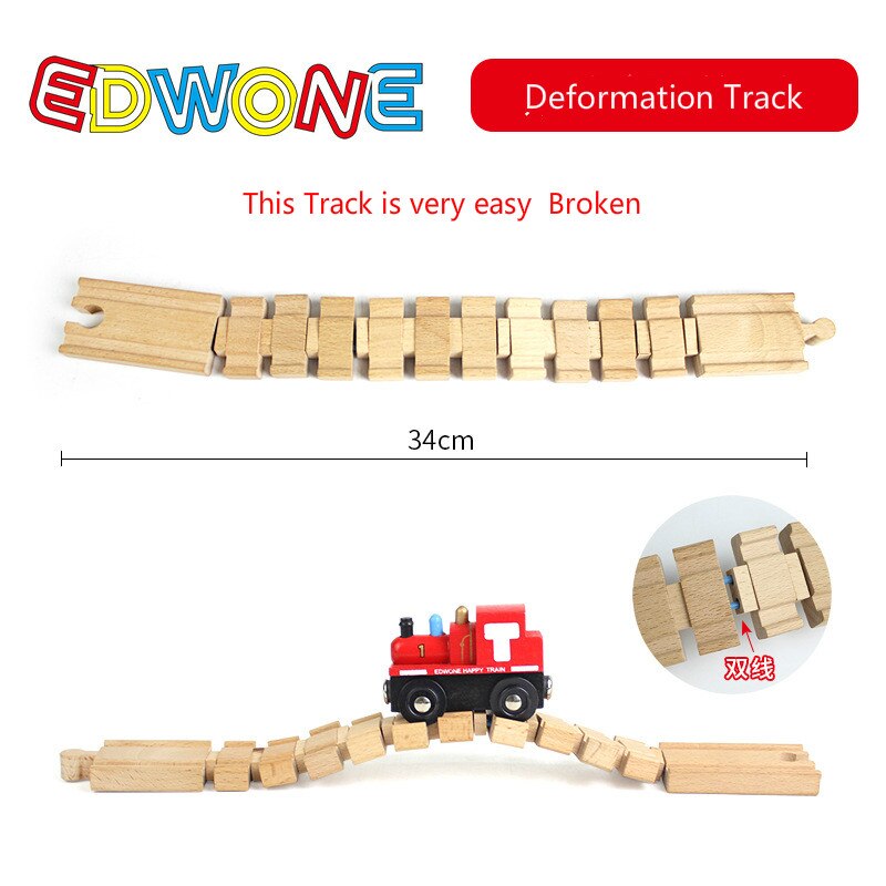 EDWONE 1PCS Thomas Trein Spoor Onderdelen Vervorming Compatibiliteit EDWONE Banen fit Thomas en Brio Boy Kids: Default Title