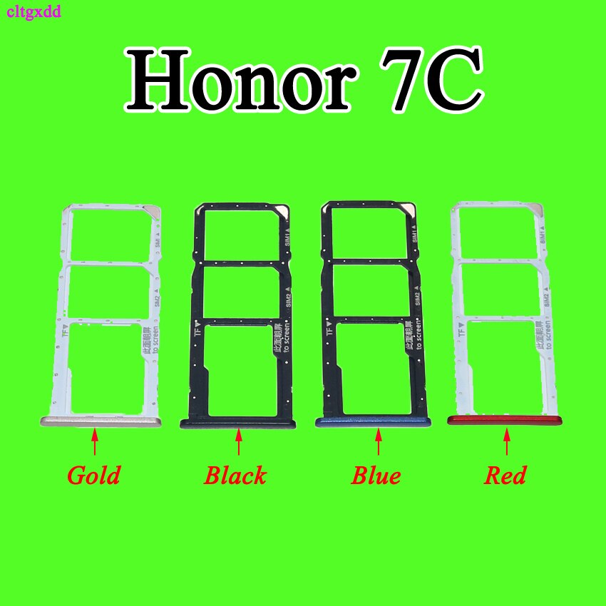 Cltgxdd sim-kortbakke slotholder adapter tilbehør til huawei honor 7 7a 7c 7x reservedele