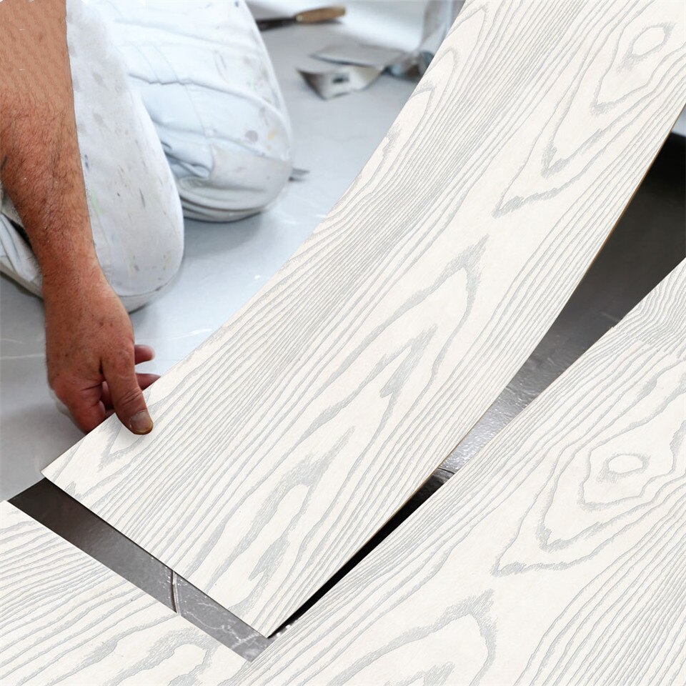 20x300cm Waterproof PVC Vinyl Wood Grain Self Adhesive Wallpaper Kitchen Living Room Wall Floor Stickers