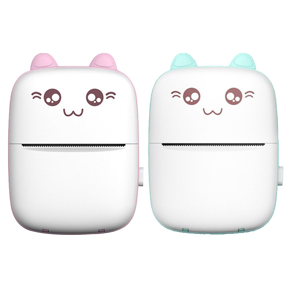 Thermal Printer Office Pocket Pictures With 1 Paper Roll Wireless Mini Portable 200dpi HD For Mobile Phone Photo Label