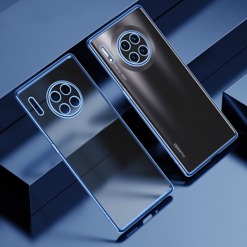 Camera Beschermende Plating Slanke Telefoon Case Voor Huawei Mate 30 Pro Mate30Pro Originele Soft Clear Ultradunne Silicone Cover