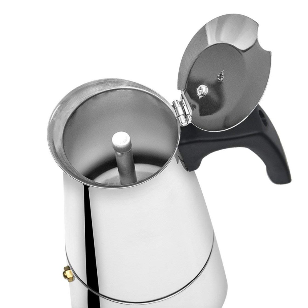 Cafeteria Espresso Coffee Maker Stove top Moka Coffee Pot Mocha maker coffee machine cappuccino latte 100/200/300/450ML Biolomix