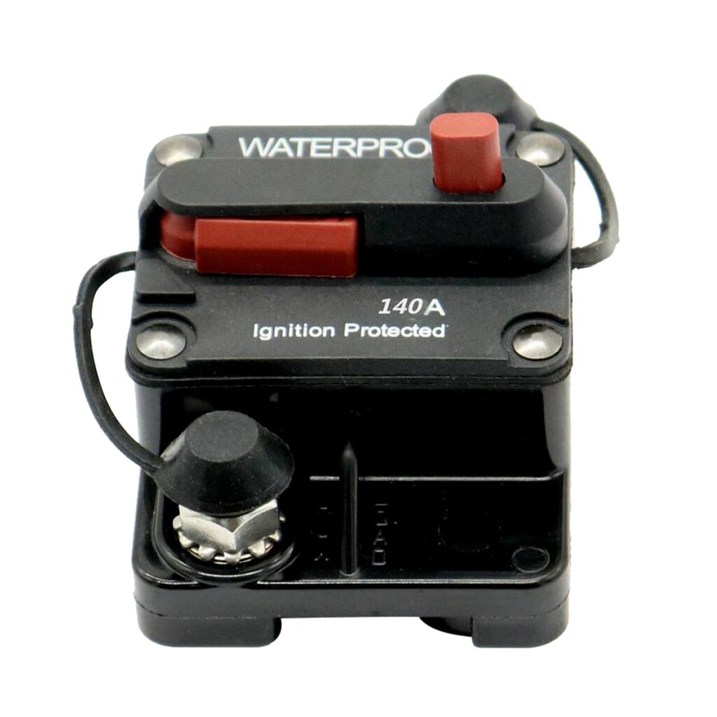 140 Amp Circuit Breaker with Manual Reset, for Marine Boat Trolling,12V-24V DC, Waterproof