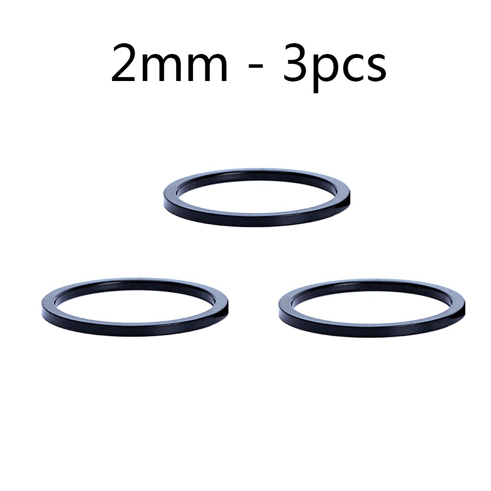 Risico 2/3/5Mm Aanpassing Aluminium Fiets Vork Wasmachine Stem Headset Spacers Verhogen Stuur Ring fietsen Accessoire: 2MM 3PCS